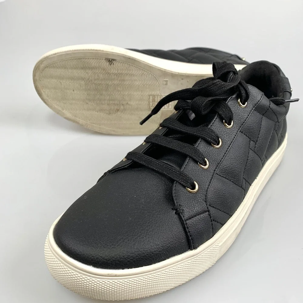 Kurt Geiger Ludo Quilted Sneaker Size 41.5 Black - Picture 6 of 11
